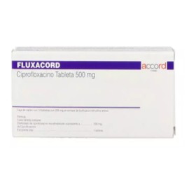 FLUXACORD (CIPROFLOXACINO) TAB500MG C14