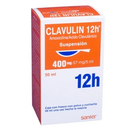 CLAVULIN 12H (AMOXICILINA/CLAVULANATO) SUSP 400/57MG 50ML