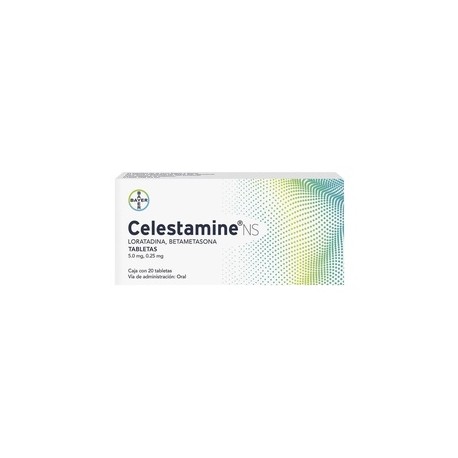 CELESTAMINE NS (LORATADINA/BETAMETASONA) TAB 5MG/0.25MG C20