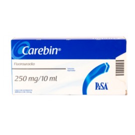 CAREBIN (FLUOROURACILO) FCO AMP 250MG/10ML C10