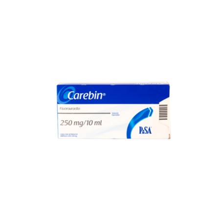 CAREBIN (FLUOROURACILO) FCO AMP 250MG/10ML C10