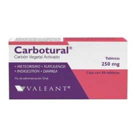 CARBOTURAL (CARBON ACTIVADO) TAB 250MG C60