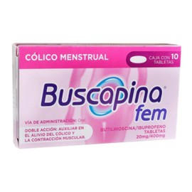 BUSCAPINA FEM (HIOSCINA/IBUPROFENO) TAB 20/400MG C10