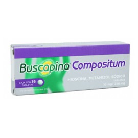 BUSCAPINA COMPOSITUM (HIOSCINA/METAMIZOL) TAB 10MG/250MG C36