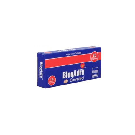 BLOQADRE (CARVEDILOL) TAB 25MG C14