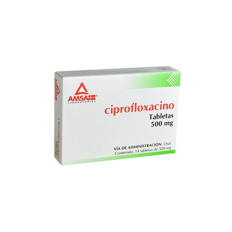 CIPROFLOXACINO TAB 500MG C14 AMSA