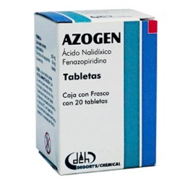 AZOGEN (ACIDO NALIDIXICO/FENAZOPIRIDINA) TAB 500MG/50MG C20