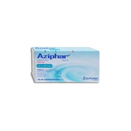 AZIPHAR (AZITROMICINA) TAB 500MG C3