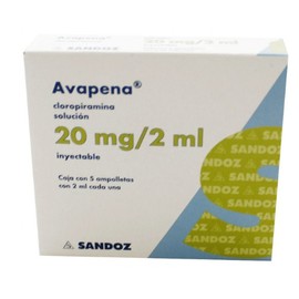 AVAPENA (CLOROPIRAMINA) AMP 20MG/2ML C5