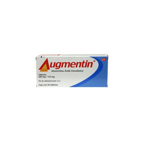 AUGMENTIN (AMOXICILINA/CLAVULANATO) TAB 500/125MG C20