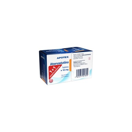 ATORVASTATINA TAB 10MG C30+30 APOTEX