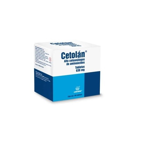 CETOLAN (ALFA CETOAMINOACIDOS) TAB 630MG C100