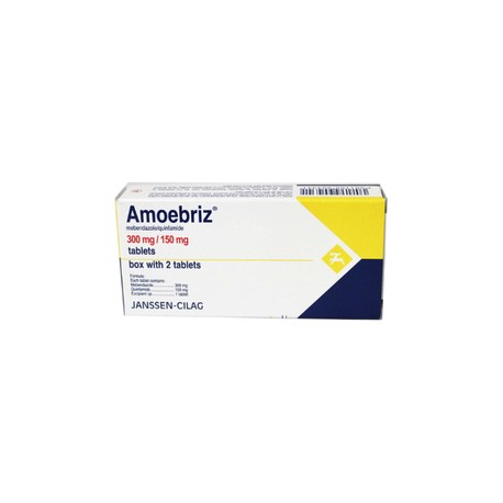 AMOEBRIZ (MEBENDAZOL/QUINFAMIDA) TAB 300MG/150MG C2