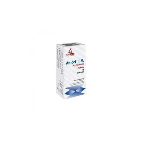 AMCEF IM (CEFTRIAXONA) AMP 1G