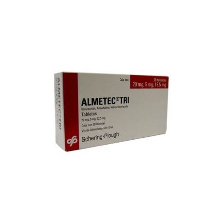 ALMETEC TRI (OLMESARTAN/AMLODIPINO/HIDROCLOROTIAZIDA) TAB 20/5/12.5MG C28