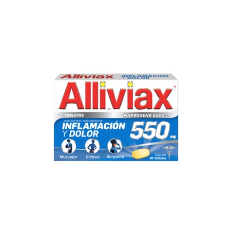 ALLIVIAX (NAPROXENO) TAB 550MG C10