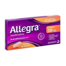 ALLEGRA (FEXOFENADINA) TAB 120MG C10