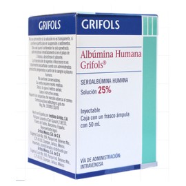 ALBUMINA HUMANA 25% FCO AMP 12.5MG 50ML GRIFOLS