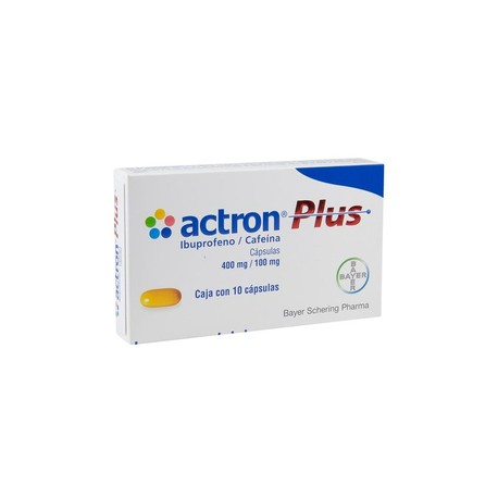 ACTRON PLUS (IBUPROFENO/CAFEINA) 400/100MG C10