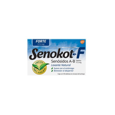 SENOKOT FORTE (SENOSIDOS A-B) TAB 17.2MG C30