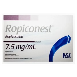 ROPICONEST (ROPIVACAINA) AMP 7.5MG/ML 20ML C5