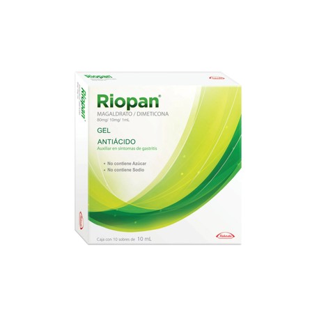 RIOPAN (MAGALDRATO/DIMETICONA) SOBRE 80MG/10MG/1MG C10