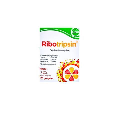 RIBOTRIPSIN (TRIPSINA/QUIMOTRIPSINA) TAB 18MG C30