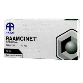 RAAMCINET (CETIRIZINA) 10MG TAB C10