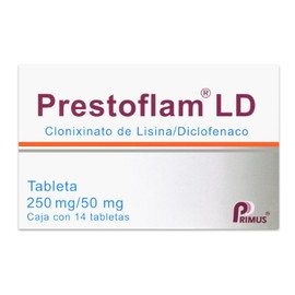 PRESTOFLAM LD (CLONIXINATO DE LISINA/DICLOFENACO) TAB 250/50MG C14