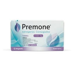 PREMONE (ESTROGENOS CONJUGADOS) TAB 0.625MG C42