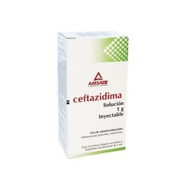 CEFTAZIDIMA FCO AMP 1G AMSA