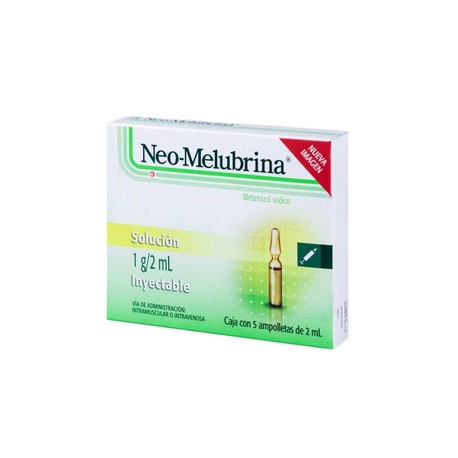 NEO-MELUBRINA (METAMIZOL SODICO) AMP 1G/2ML C5