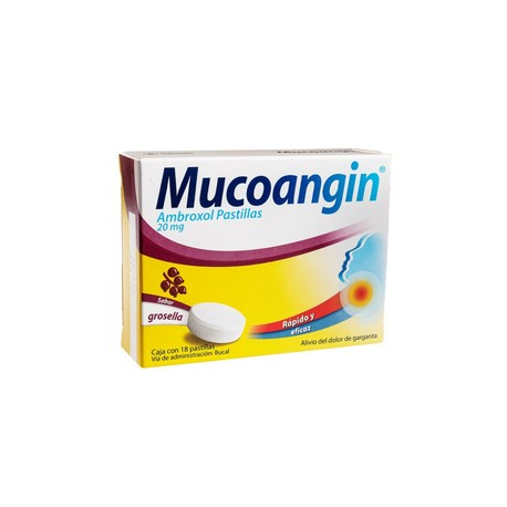 MUCOANGIN (AMBROXOL) PASTILLA C18 GROSELLA