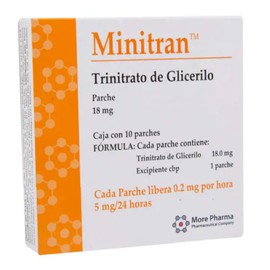 MINITRAN (TRINITRATO DE GLICERILO) PARCHE 18MG C10