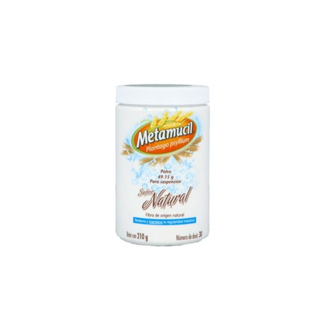 METAMUCIL (PLANTAGO PSYLLIUM) POLVO 210G