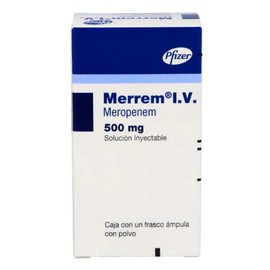 MERREM (MEROPENEM) FCO AMP 500MG C1