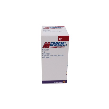 MERREM (MEROPENEM) FCO AMP 1G