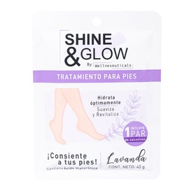 MASCARILLA SHINE&GLOW PARA PIES LAVANDA 40G C1