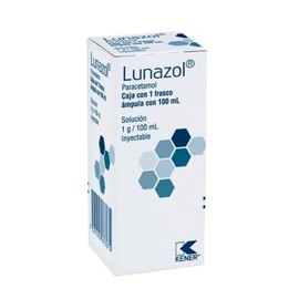 LUNAZOL (PARACETAMOL) FCO AMP 1G 100ML C1