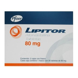 LIPITOR (ATORVASTATINA) TAB 80MG C30+30