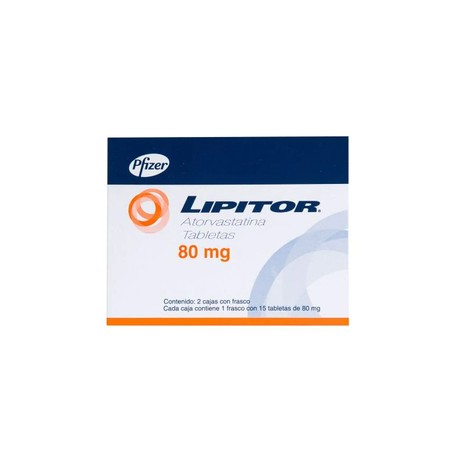 LIPITOR (ATORVASTATINA) TAB 80MG C15+15