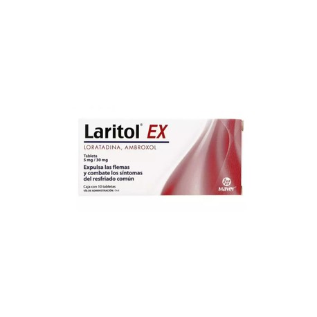 LARITOL EX (LORATADINA/AMBROXOL) TAB 5/30MG C10