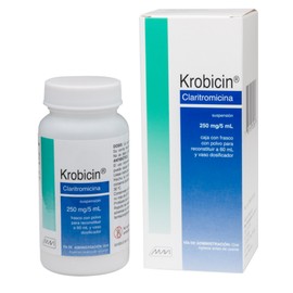 KROBICIN (CLARITROMICINA) SUSP 250MG 60ML