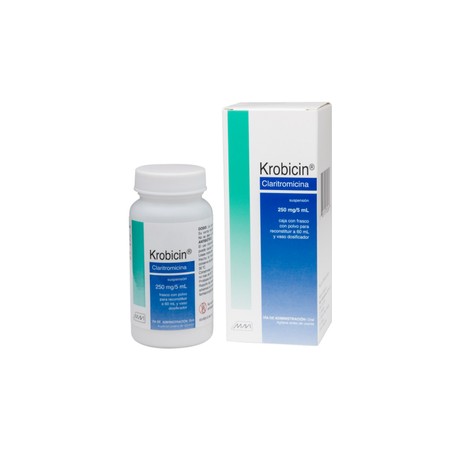 KROBICIN (CLARITROMICINA) SUSP 250MG 60ML