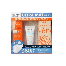 KIT AVENE ULTRA MAT + AFTER SUN + COSMETIQUERA