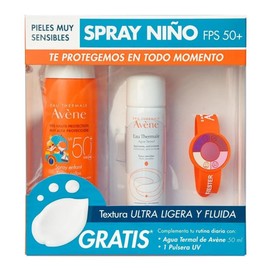 KIT AVENE SPRAY NIÑO+AGUA TERMAL+PULCERA
