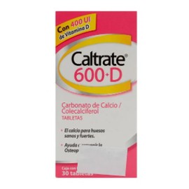 CALTRATE 600+D (CARBONATO DE CALCIO/COLECALCIFEROL) 600MG/400UI C30