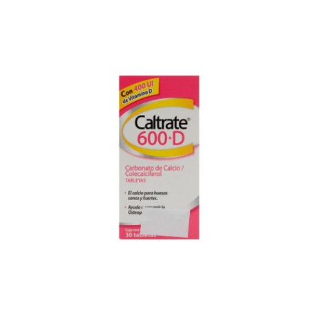 CALTRATE 600+D (CARBONATO DE CALCIO/COLECALCIFEROL) 600MG/400UI C30