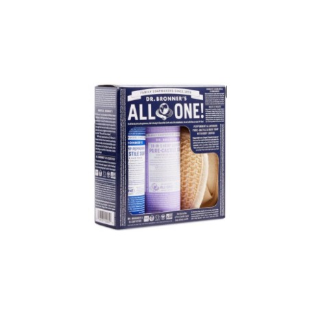 CAJA REGALO MENTA -LAVANDA 240ML DR BRONNER´S