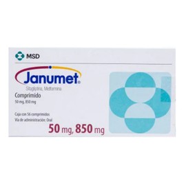 JANUMET (SITAGLIPTINA/METFORMINA) TAB 50MG/850MG C56